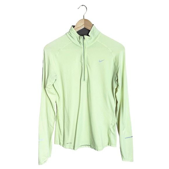 Nike Tops - Nike Element Dri Fit Running Pullover Women’s Size Large Green Top Long Sleeve